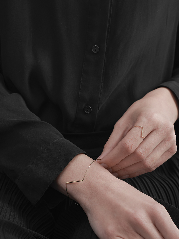 ARCH LINE - PIERŚCIONEK - AB_AL_R2-GG